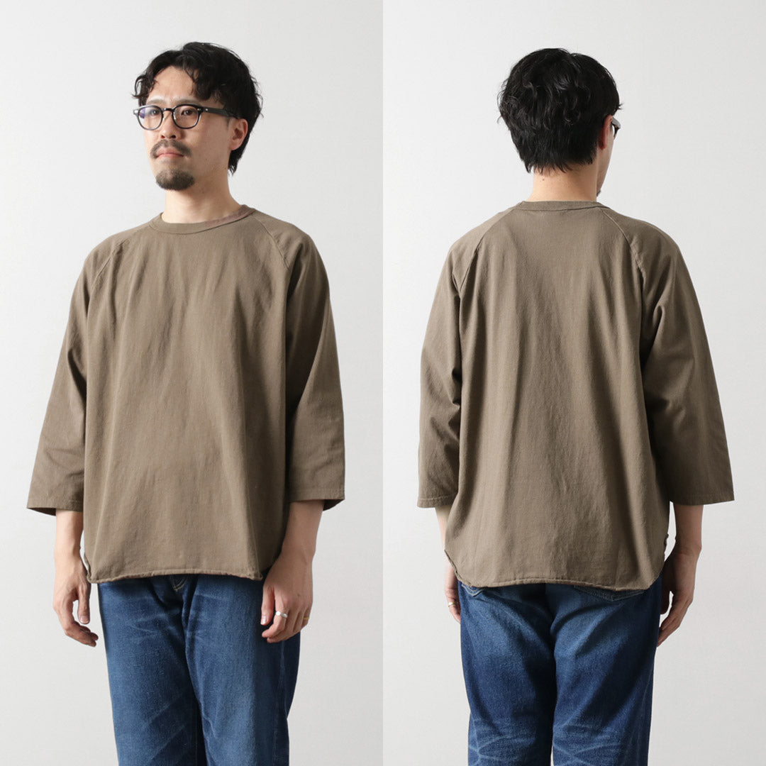 WALLA WALLA SPORT / 3/4 Sleeve Baseball T-Shirt Solid