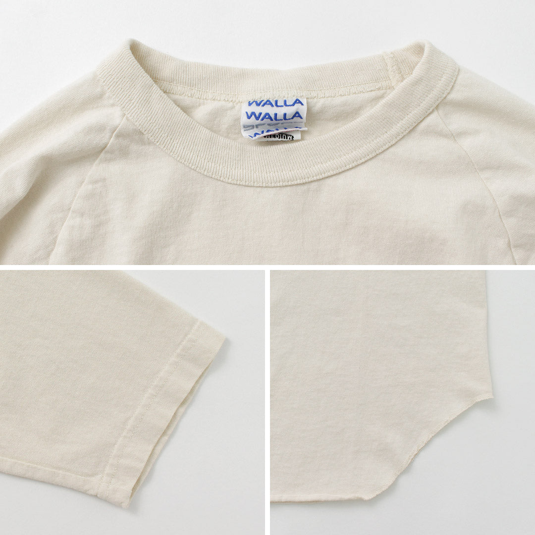 WALLA WALLA SPORT / 3/4 Sleeve Baseball T-Shirt Solid