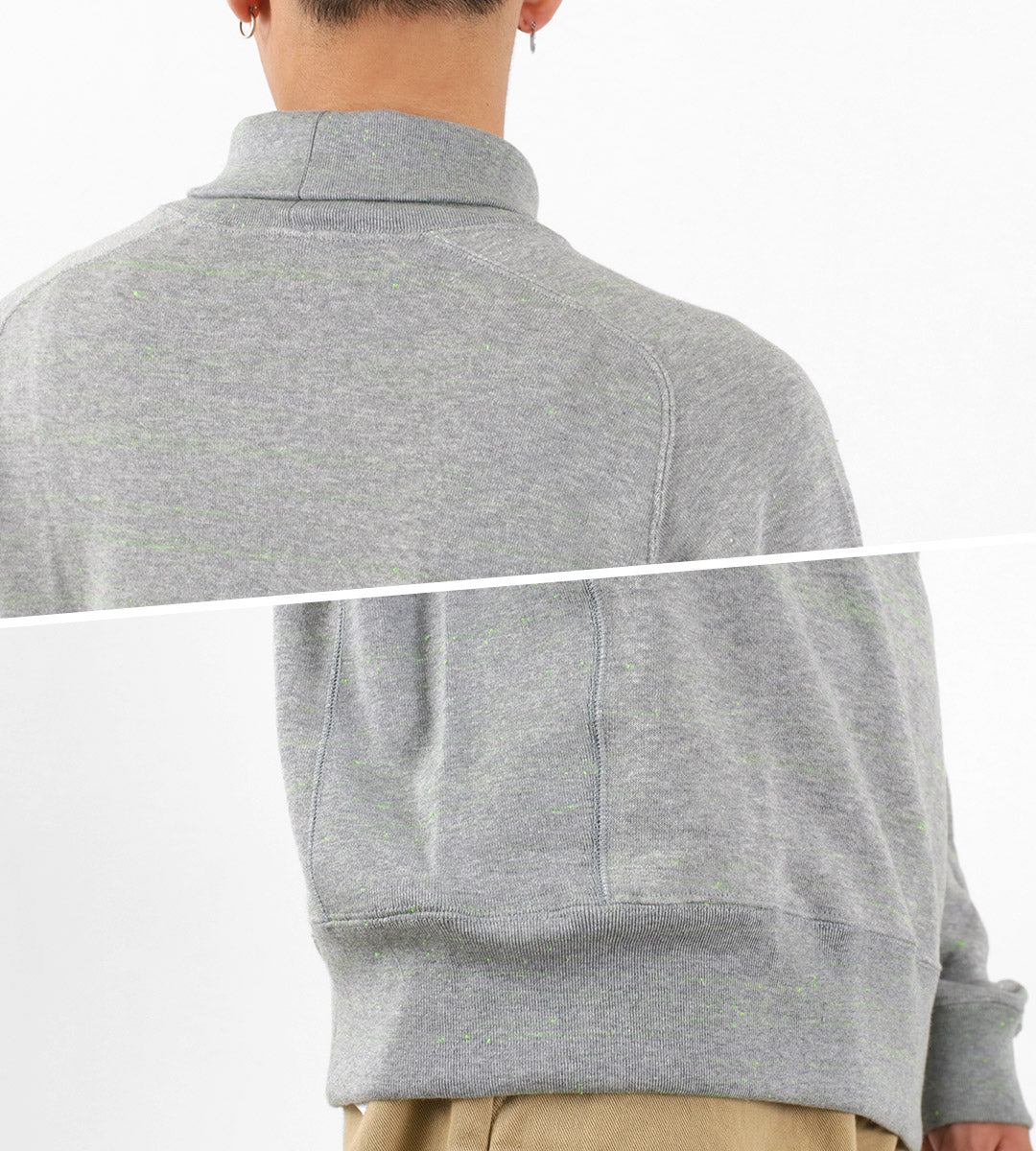 MOC T / Neon Hanging Lined High Neck Pullover