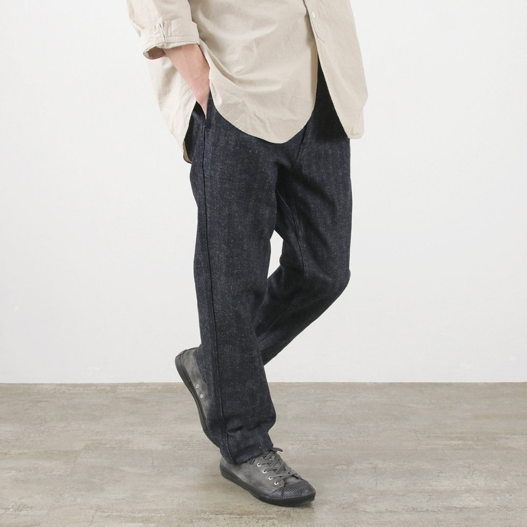 FOB FACTORY / F0516 Coton Chanvre Herringbone pantalon