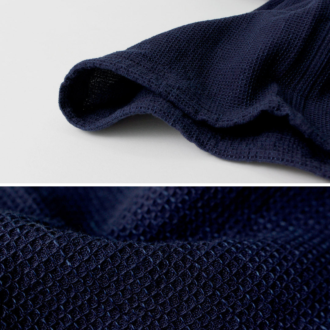 FOB FACTORY / F3493 靛蓝华夫格 T 恤