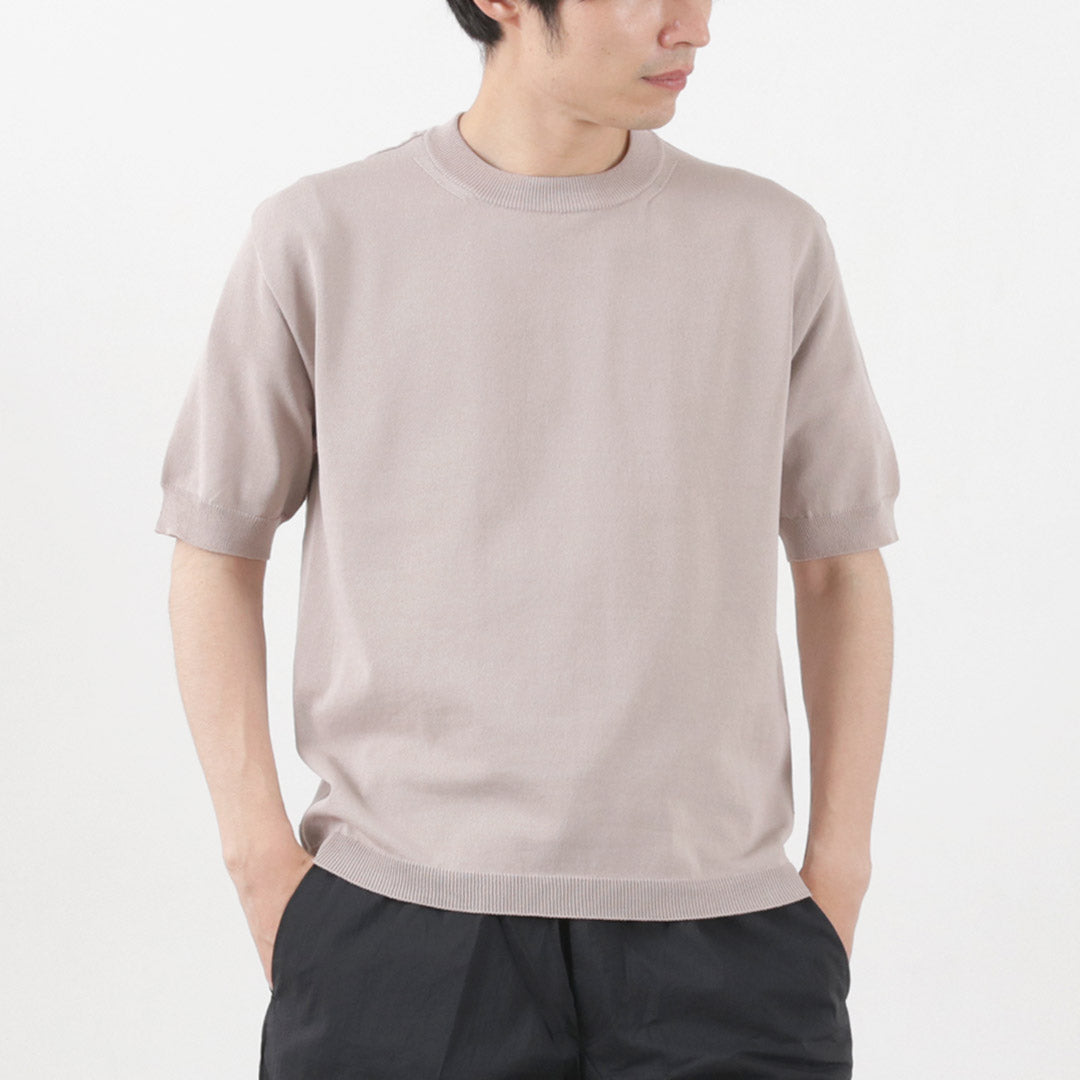 T-shirt en tricot transparent saglia / coton ajusté