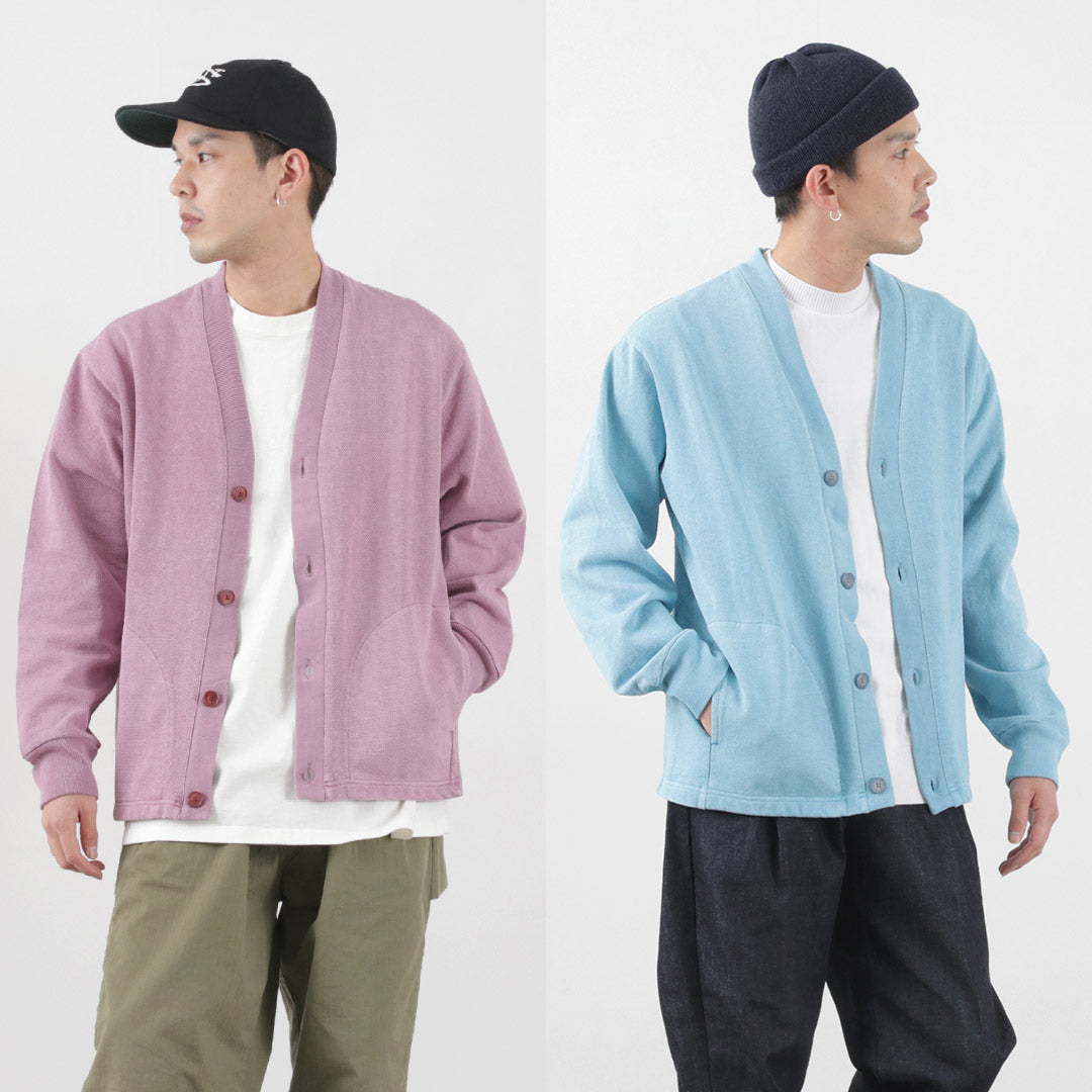 SI / Moss Stitch Pigment Cardigan