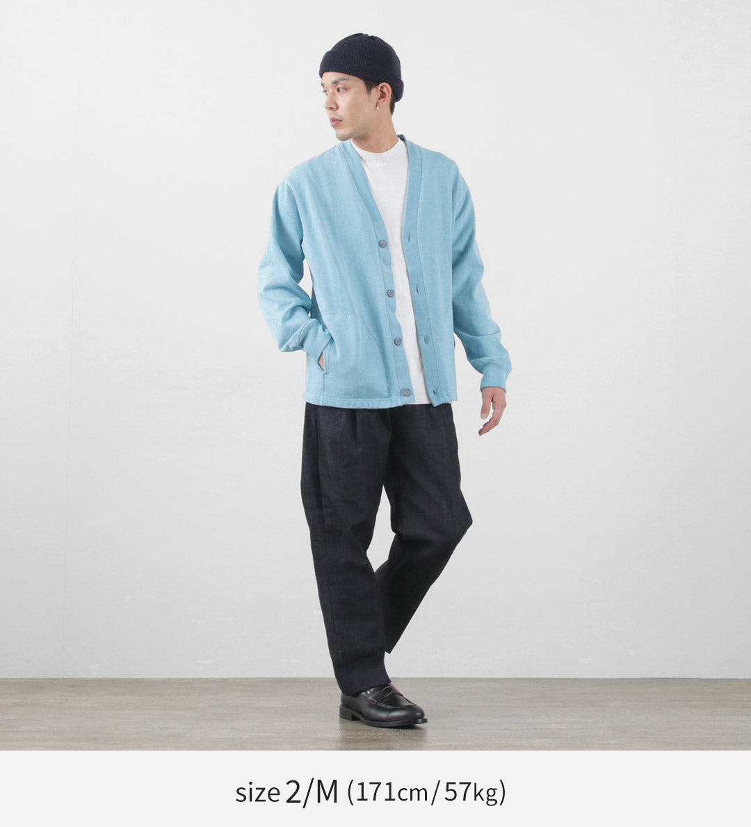 SI / Moss Stitch Pigment Cardigan