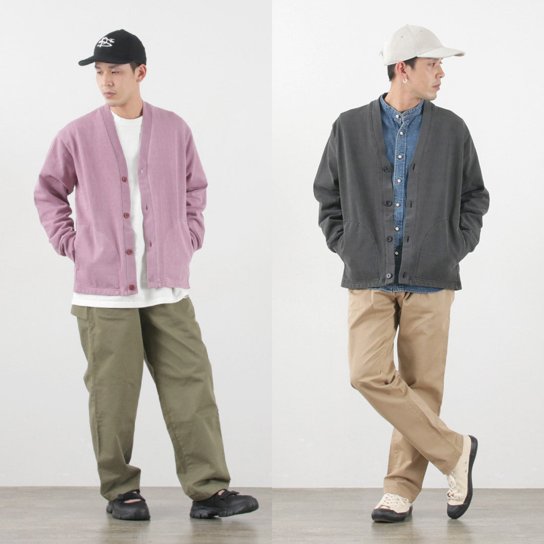 SI / Moss Stitch Pigment Cardigan