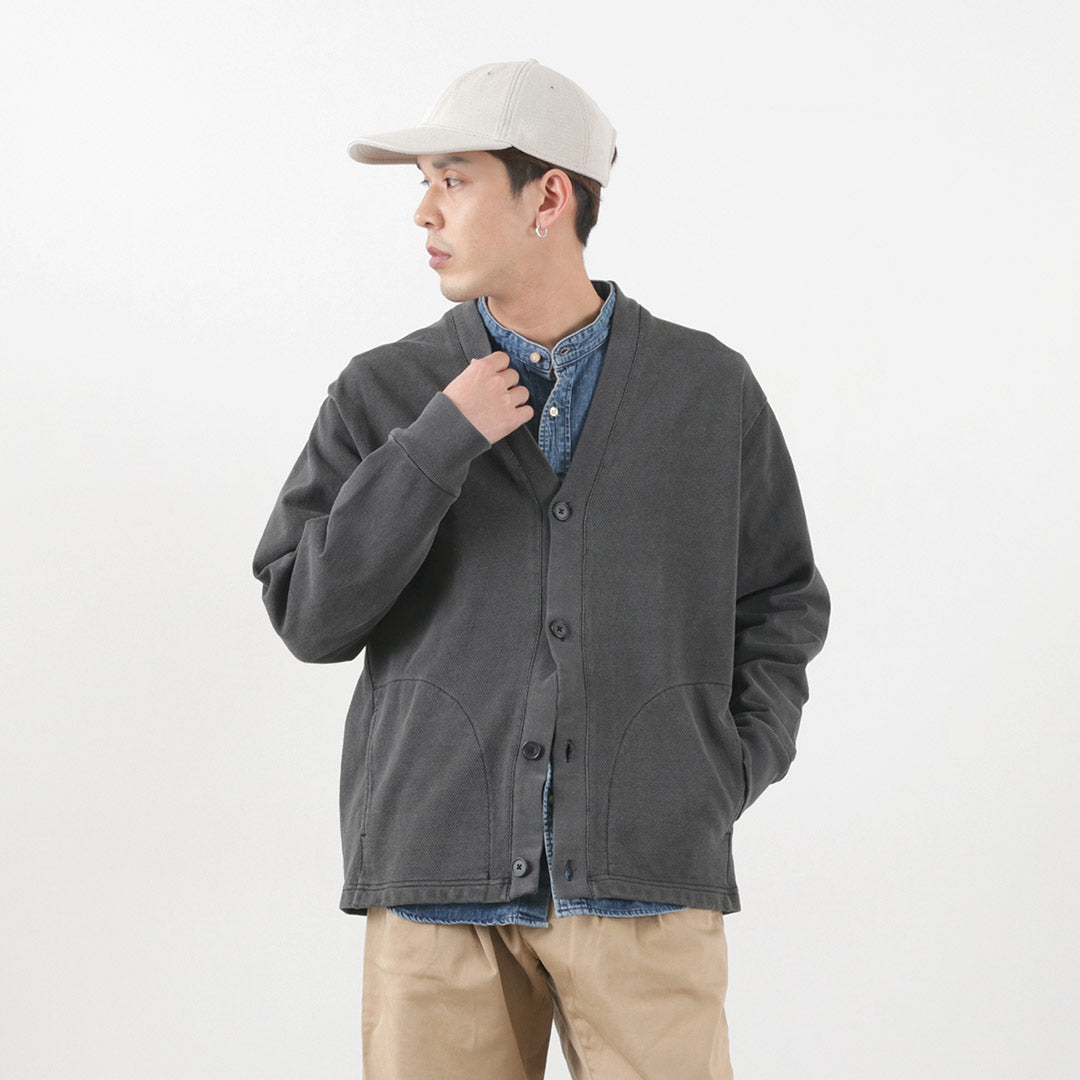 SI / Moss Stitch Pigment Cardigan
