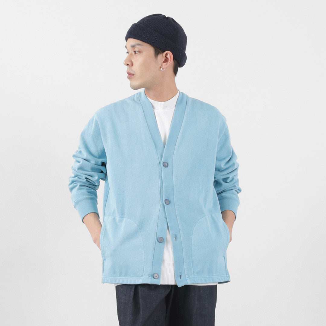 SI / Moss Stitch Pigment Cardigan