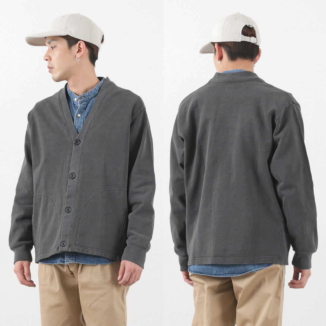 SI / Moss Stitch Pigment Cardigan