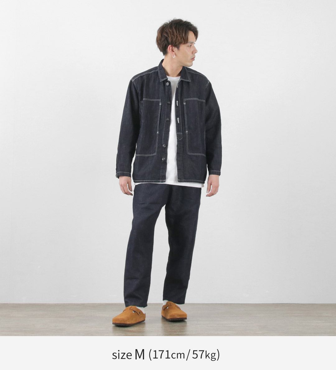 JAPAN BLUE JEANS / RJB7590 Cotton Linen Denim Easy Pants