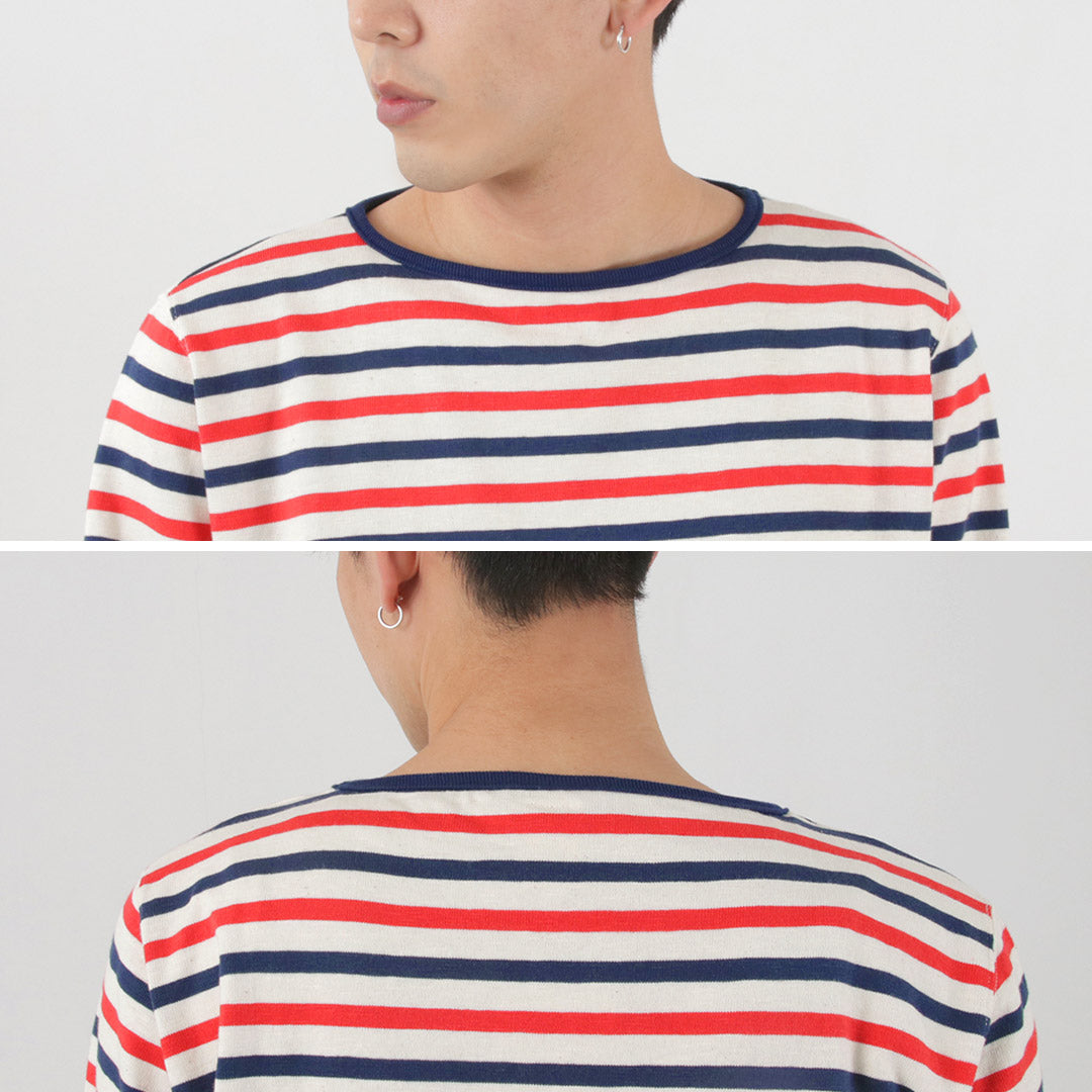 Camisa vasca a rayas de cuello de bote Tieasy / HDCS