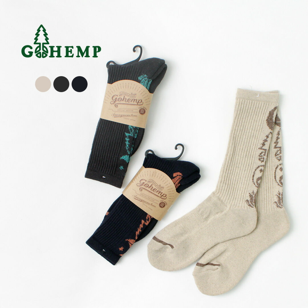 Gohemp / calcetines de tripulación de pilotes estampados