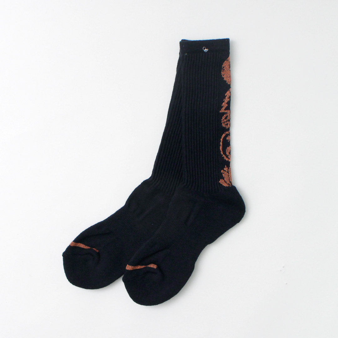 Gohemp / calcetines de tripulación de pilotes estampados