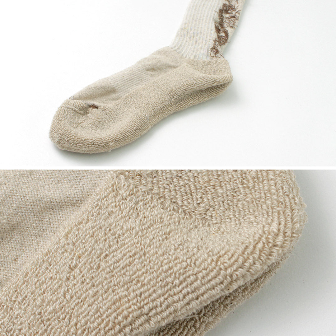 Gohemp / calcetines de tripulación de pilotes estampados