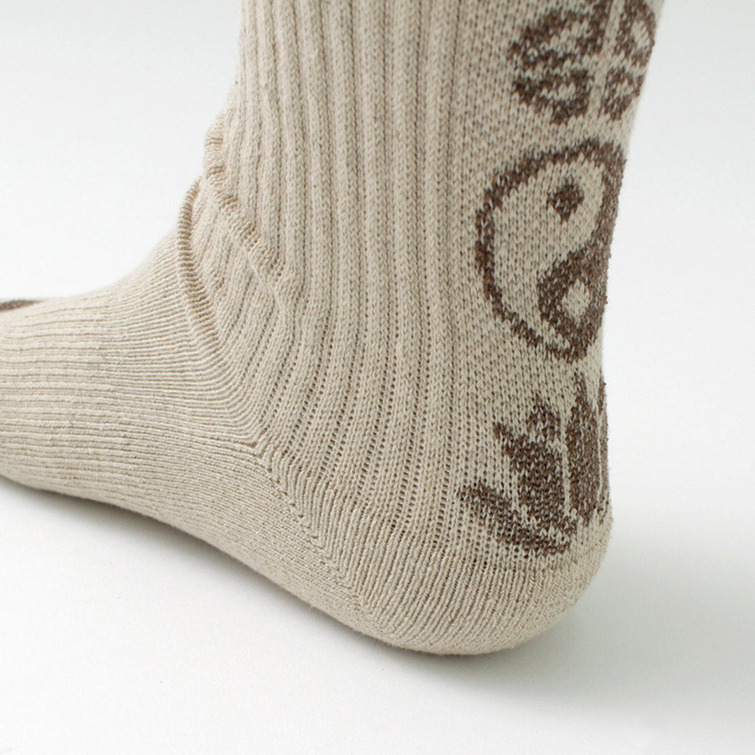 Gohemp / calcetines de tripulación de pilotes estampados