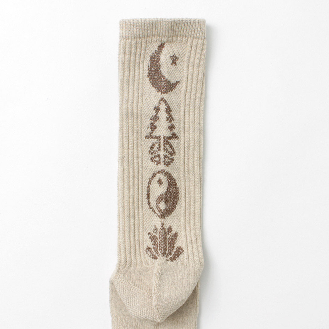 Gohemp / calcetines de tripulación de pilotes estampados