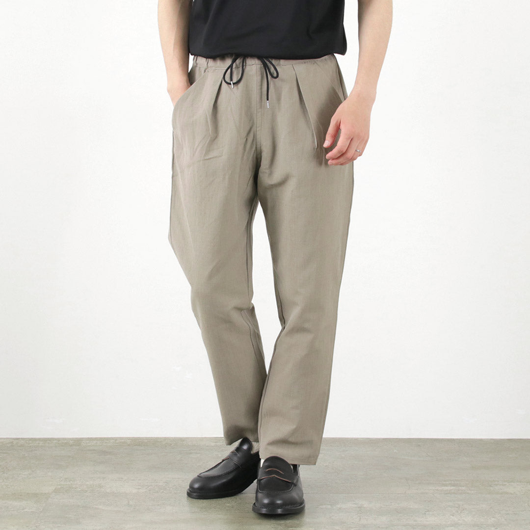 RE MADE IN TOKYO JAPAN / Cotton Linen Classic Tuck Pants