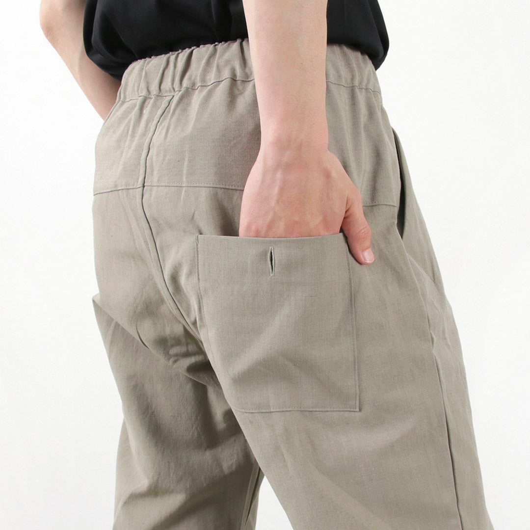 RE MADE IN TOKYO JAPAN / Cotton Linen Classic Tuck Pants