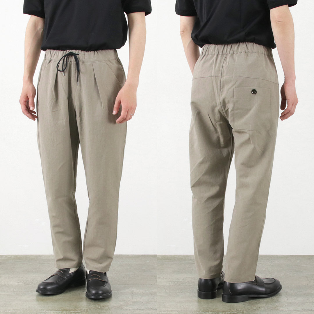 RE MADE IN TOKYO JAPAN / Cotton Linen Classic Tuck Pants