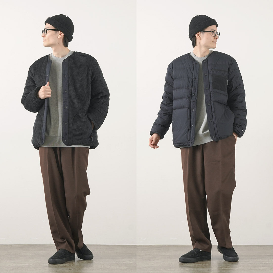 Plume alliée + cardigan en duvet réversible / réversible