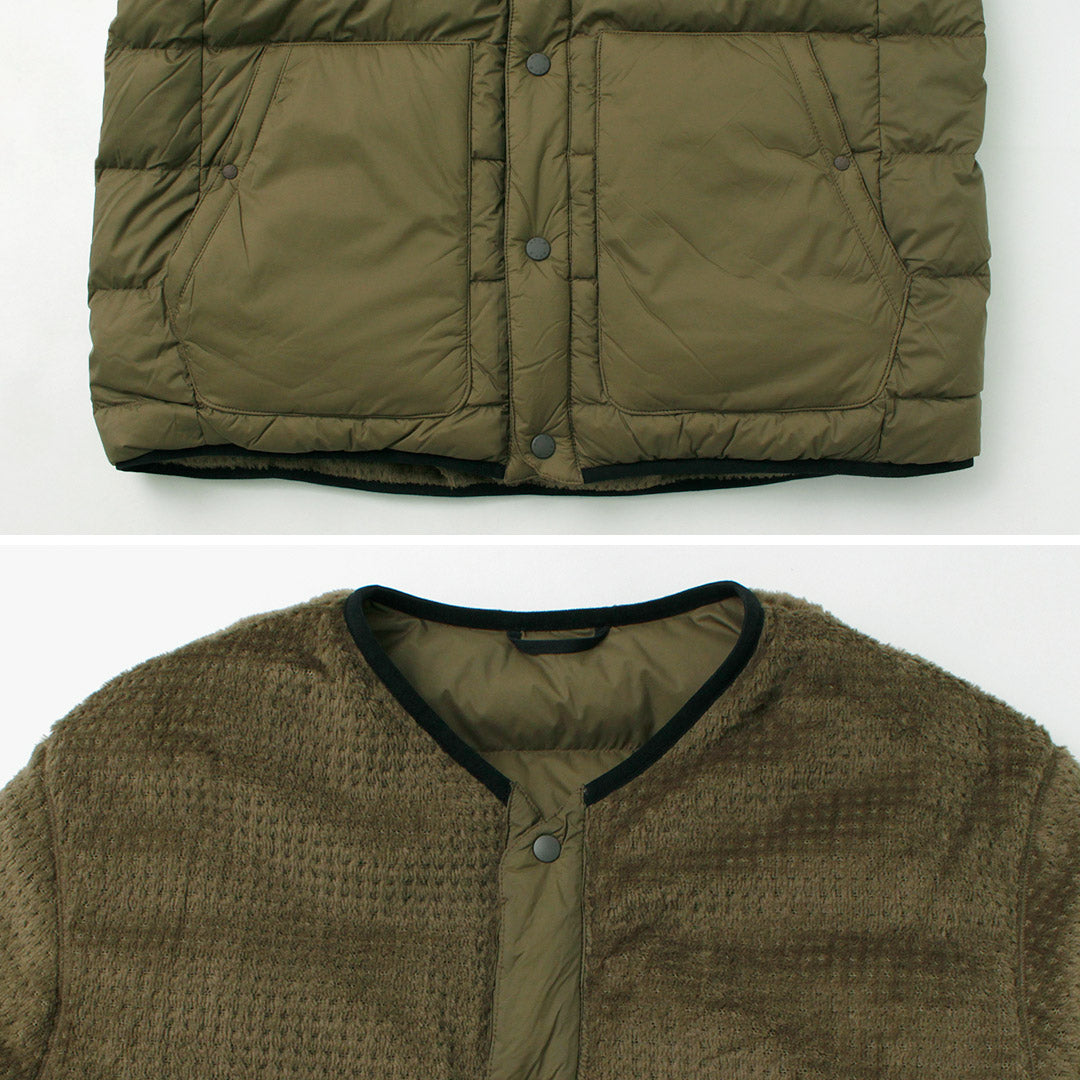 Plume alliée + cardigan en duvet réversible / réversible
