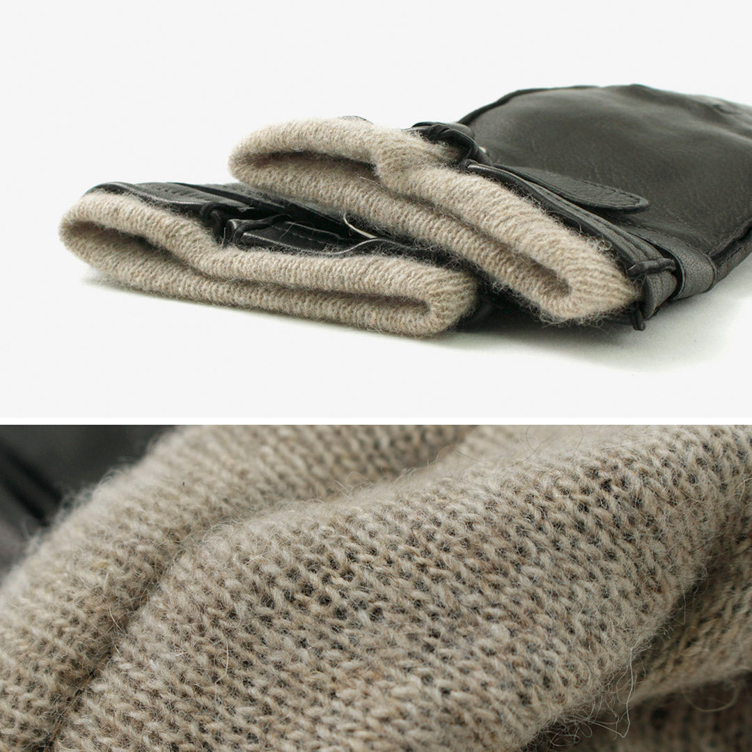 GLOVES / Touch Lambskin Ring Belt Gloves