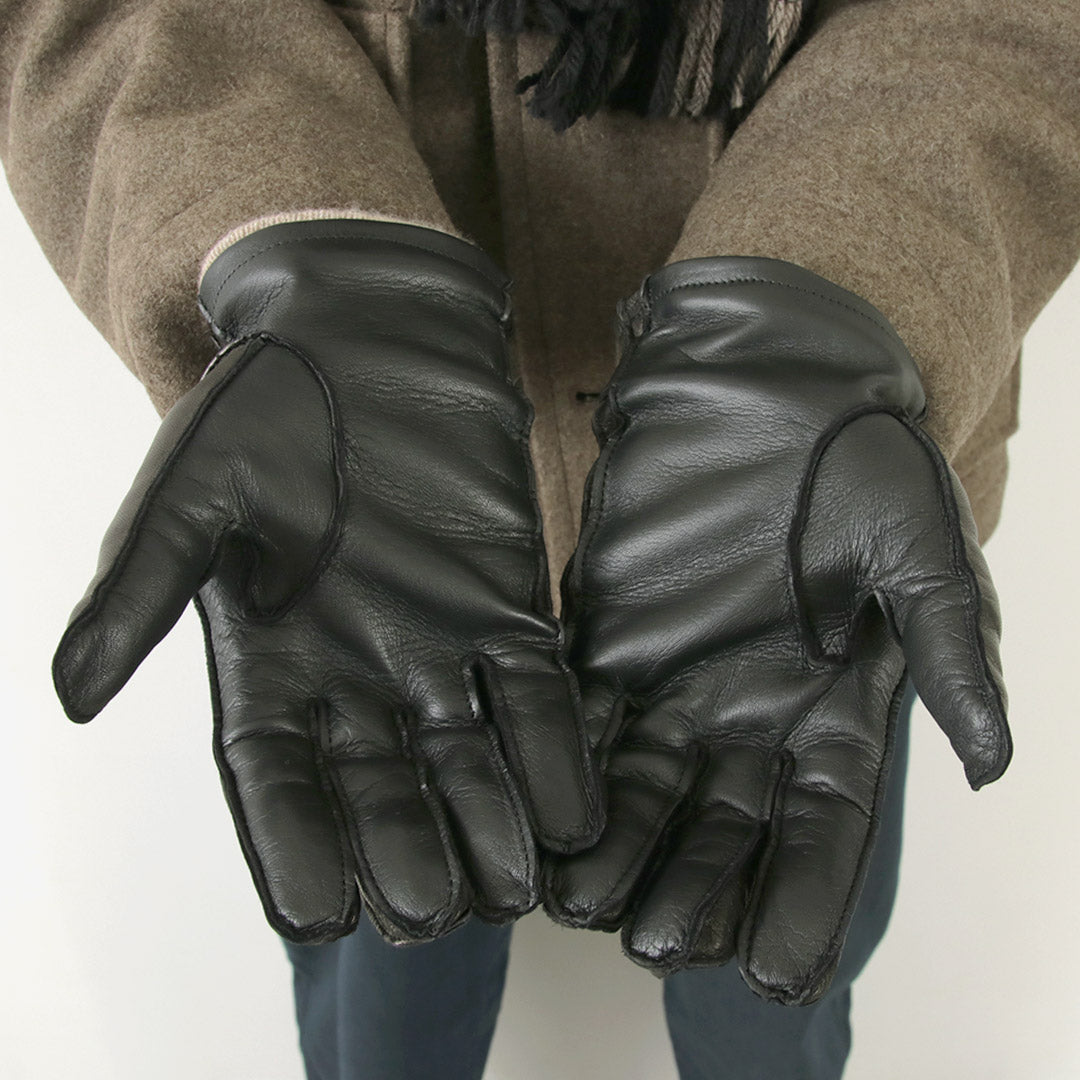 GLOVES / Touch Lambskin Ring Belt Gloves