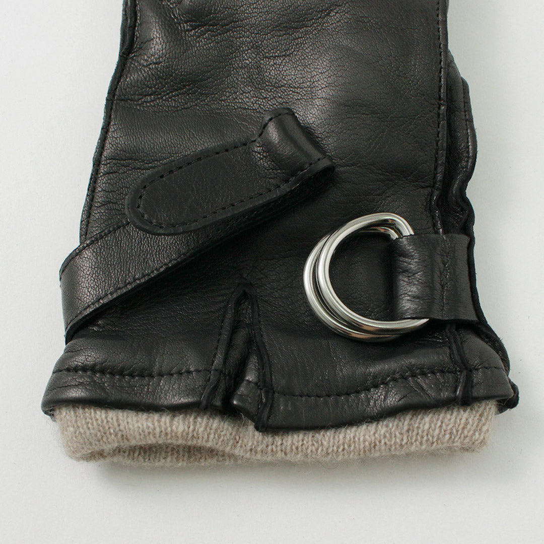 GLOVES / Touch Lambskin Ring Belt Gloves