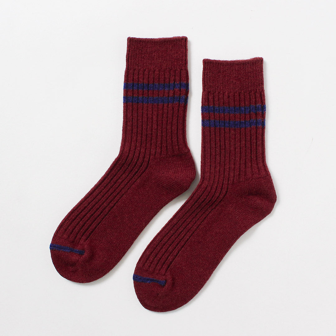 ROTOTO / Merino Lambswool Striped Socks