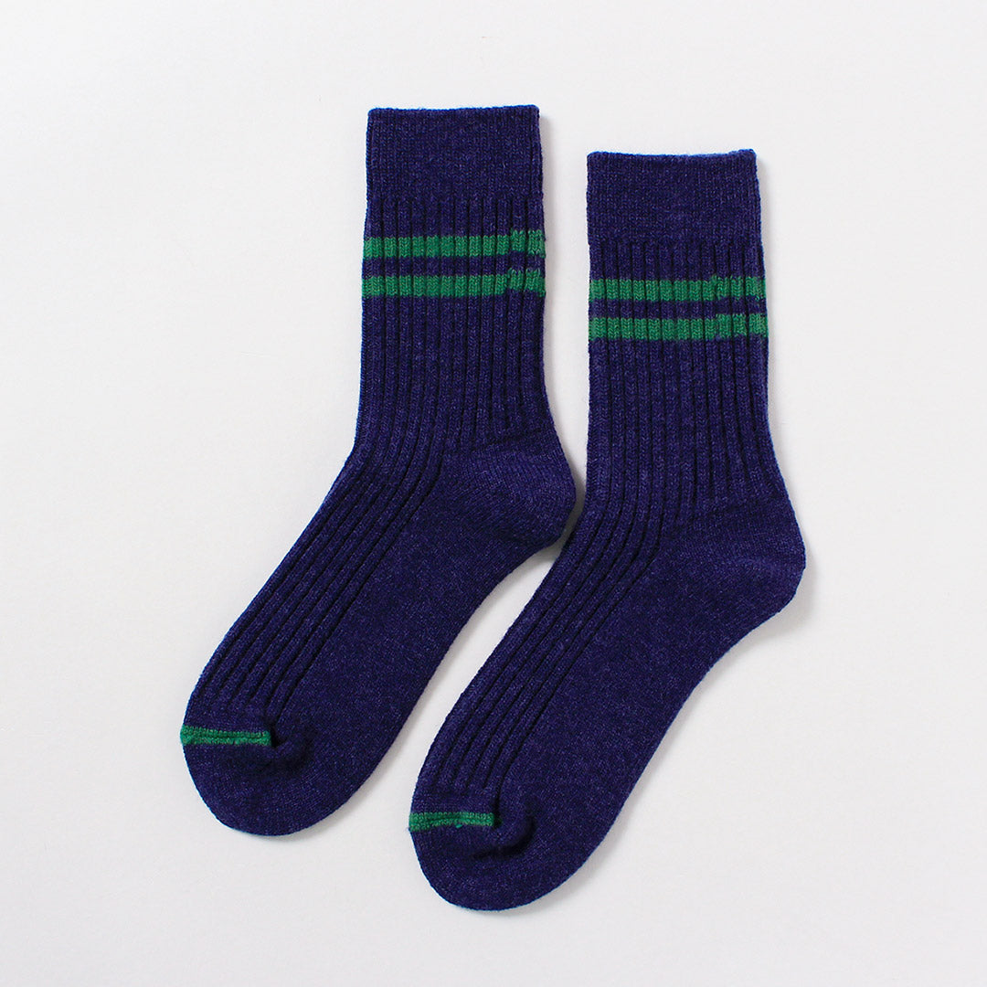 ROTOTO / Merino Lambswool Striped Socks