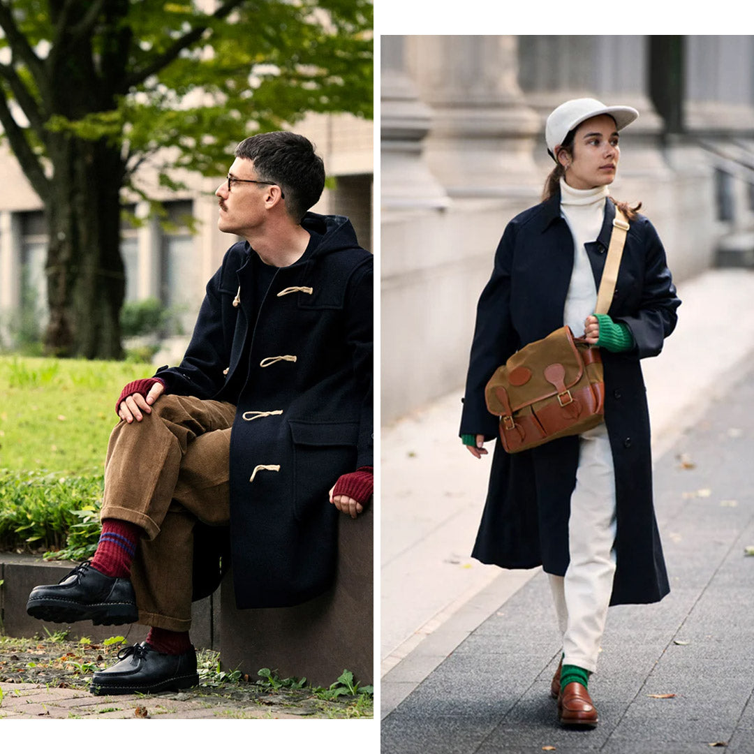 ROTOTO / Merino Lambswool Striped Socks