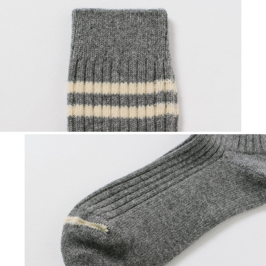 ROTOTO / Merino Lambswool Striped Socks