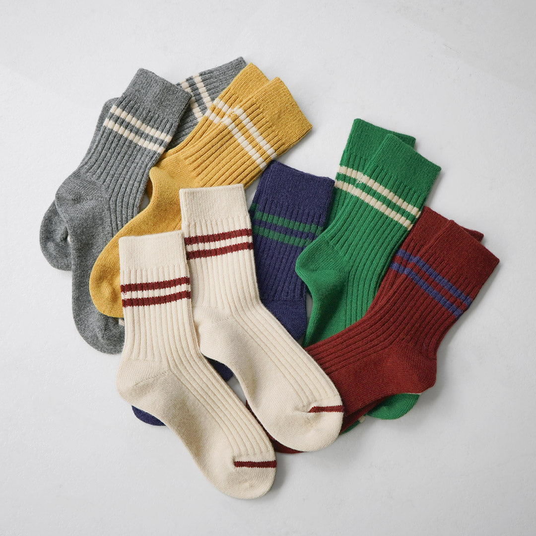 ROTOTO / Merino Lambswool Striped Socks