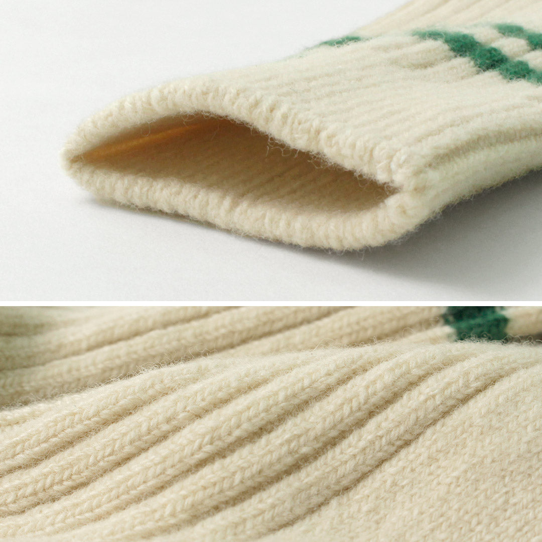 ROTOTO / Merino Lambs Wool Striped Socks