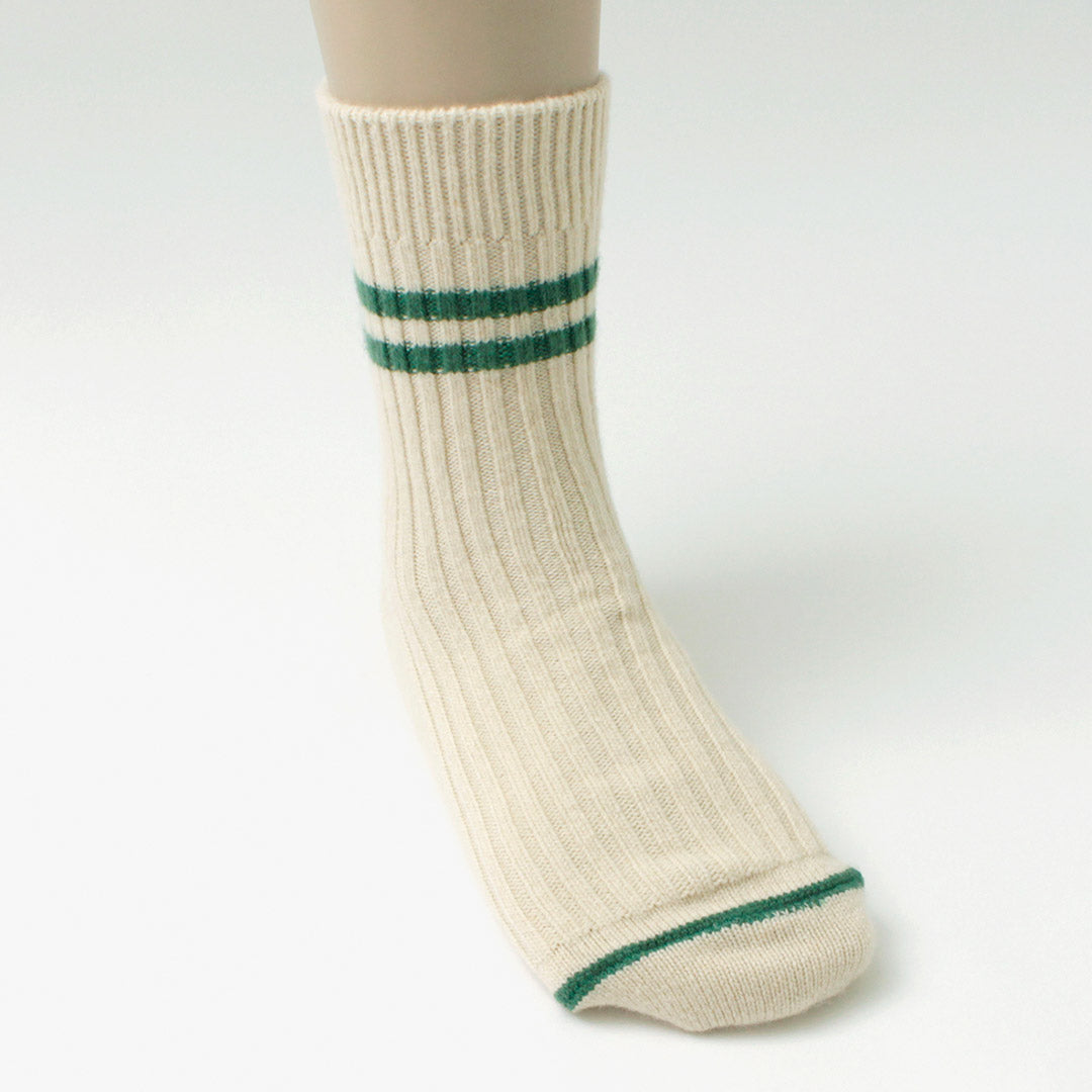ROTOTO / Merino Lambs Wool Striped Socks