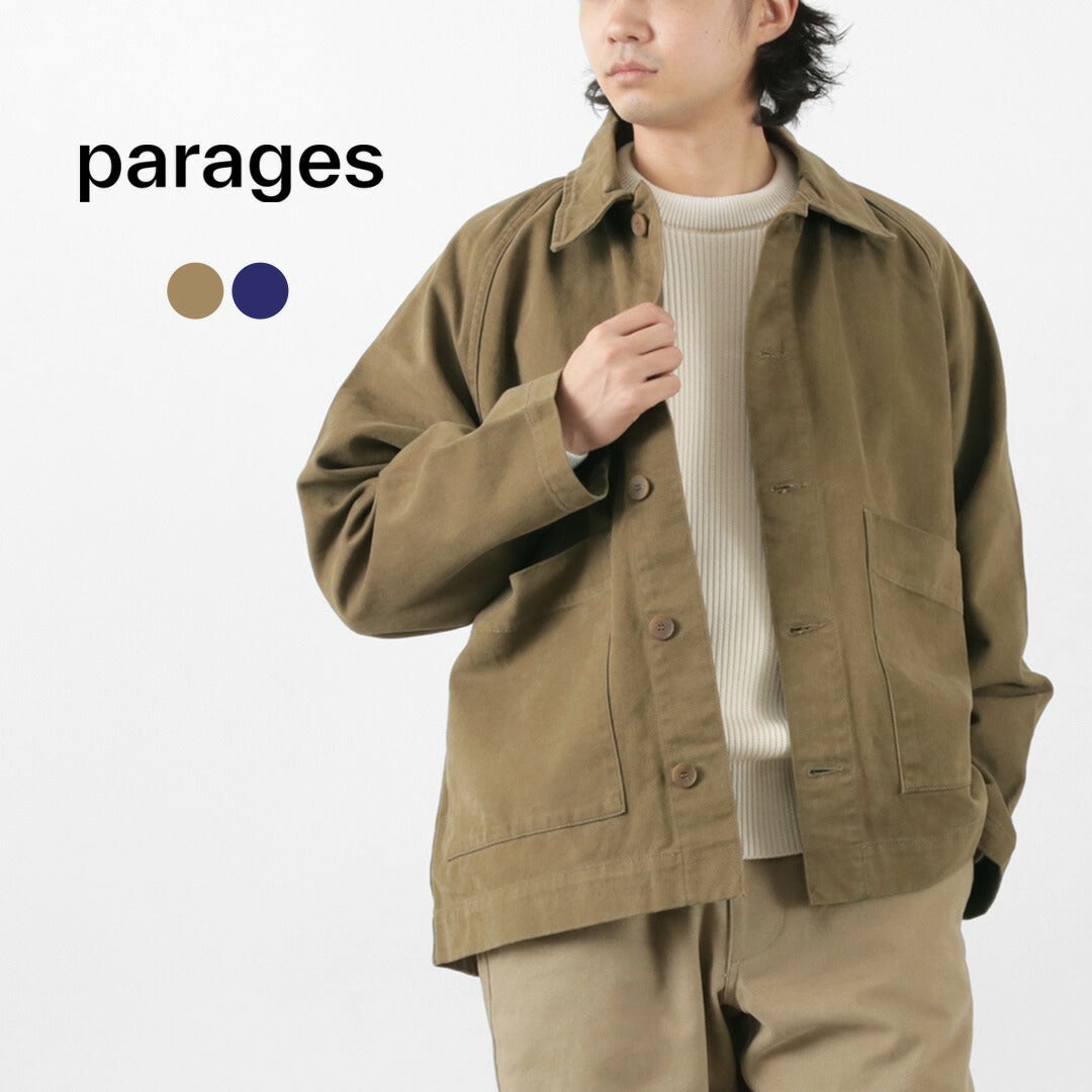 PARAGES / Coach Twill Overshirt Jacket