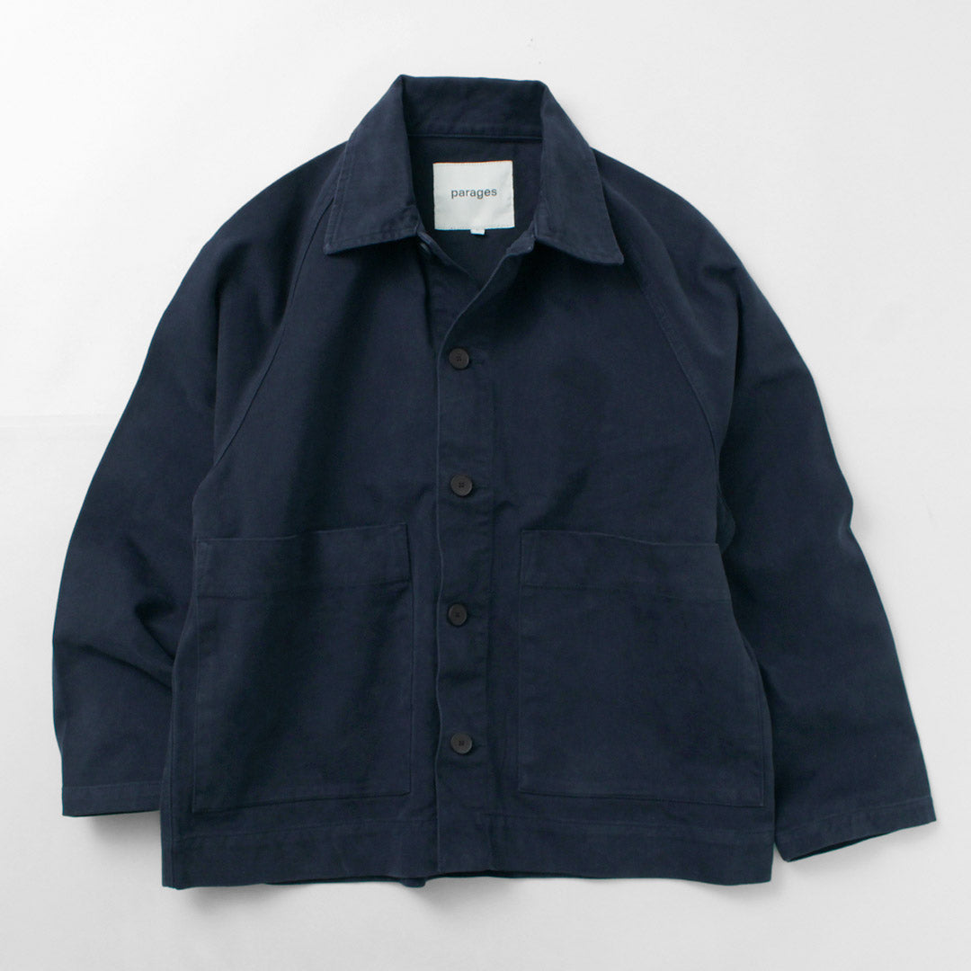PARAGES / Coach Twill Overshirt Jacket