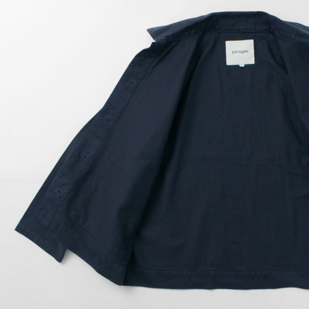 PARAGES / Coach Twill Overshirt Jacket