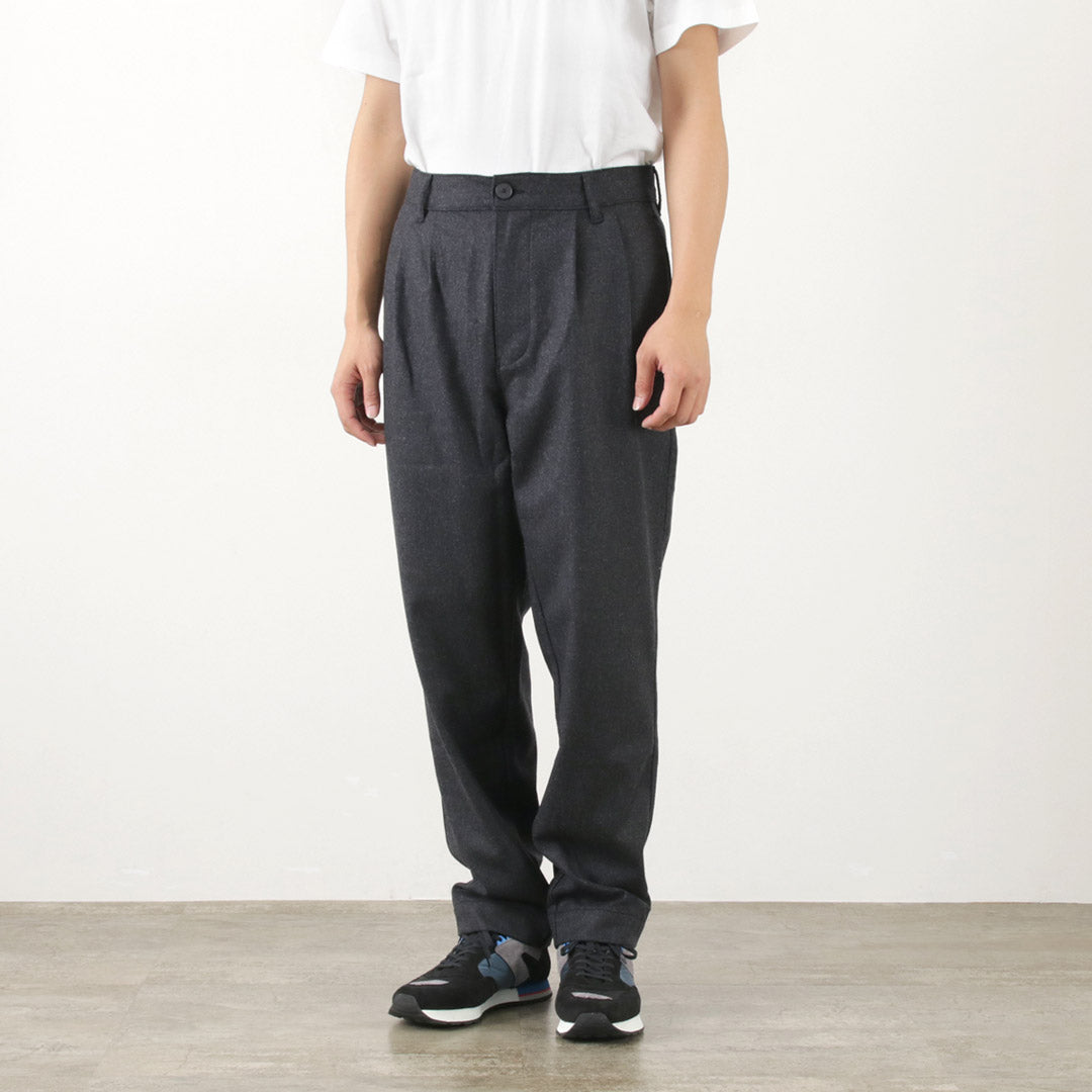PARAGES / Double Pleats Wool Pants