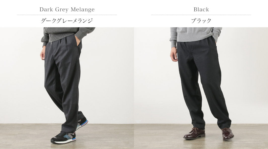PARAGES / Double Pleats Wool Pants