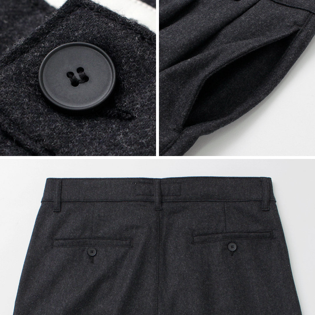 PARAGES / Double Pleats Wool Pants