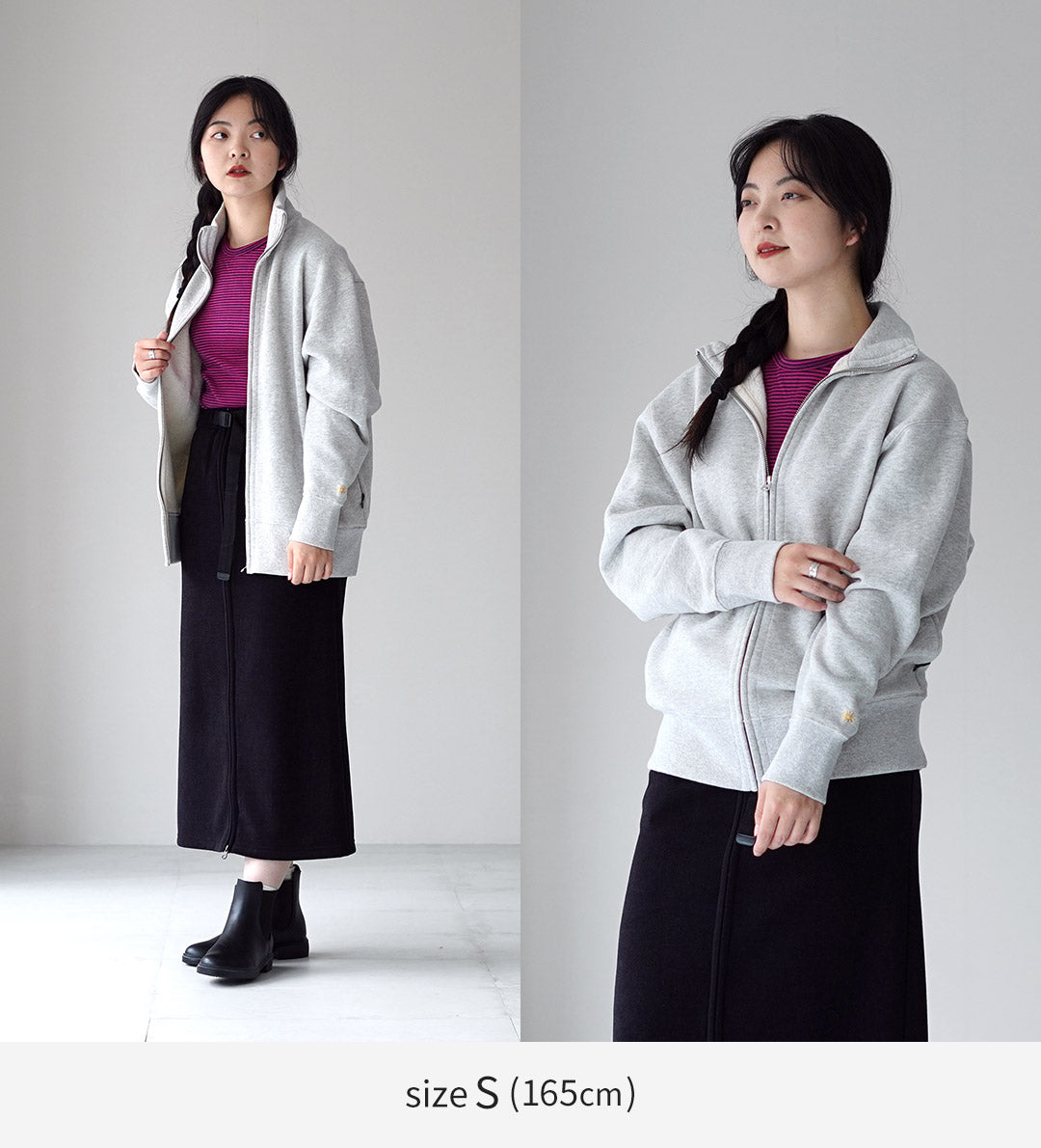 【20% OFF】GOHEMP / 立式拉鍊衛衣