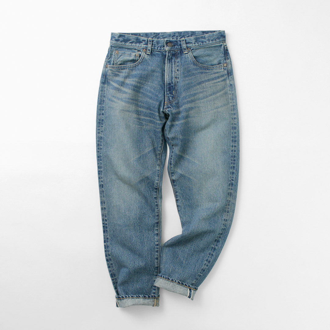 FOB FACTORY / F160 Selvedge 66 Jeans de mezclilla con 5 bolsillos