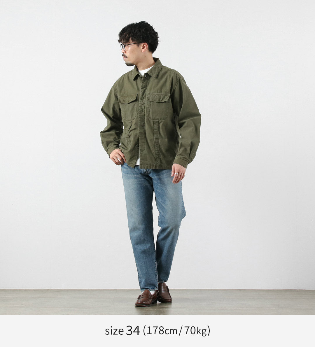 FOB FACTORY / F160 Selvedge 66 Jeans de mezclilla con 5 bolsillos