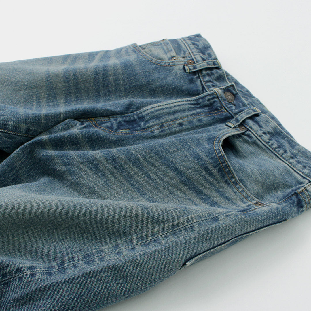 FOB FACTORY / F160 Selvedge 66 Jeans de mezclilla con 5 bolsillos