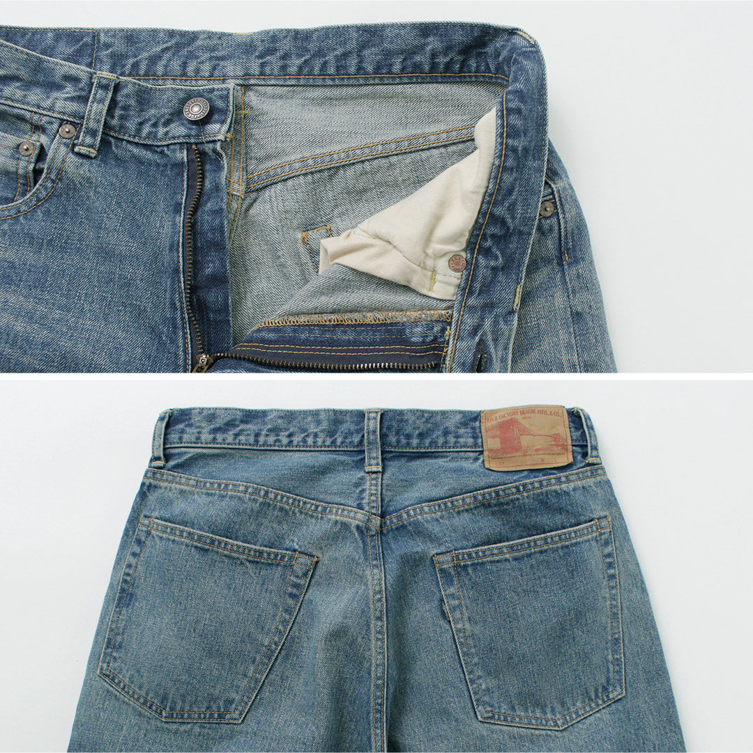 FOB FACTORY / F160 Selvedge 66 Jeans de mezclilla con 5 bolsillos