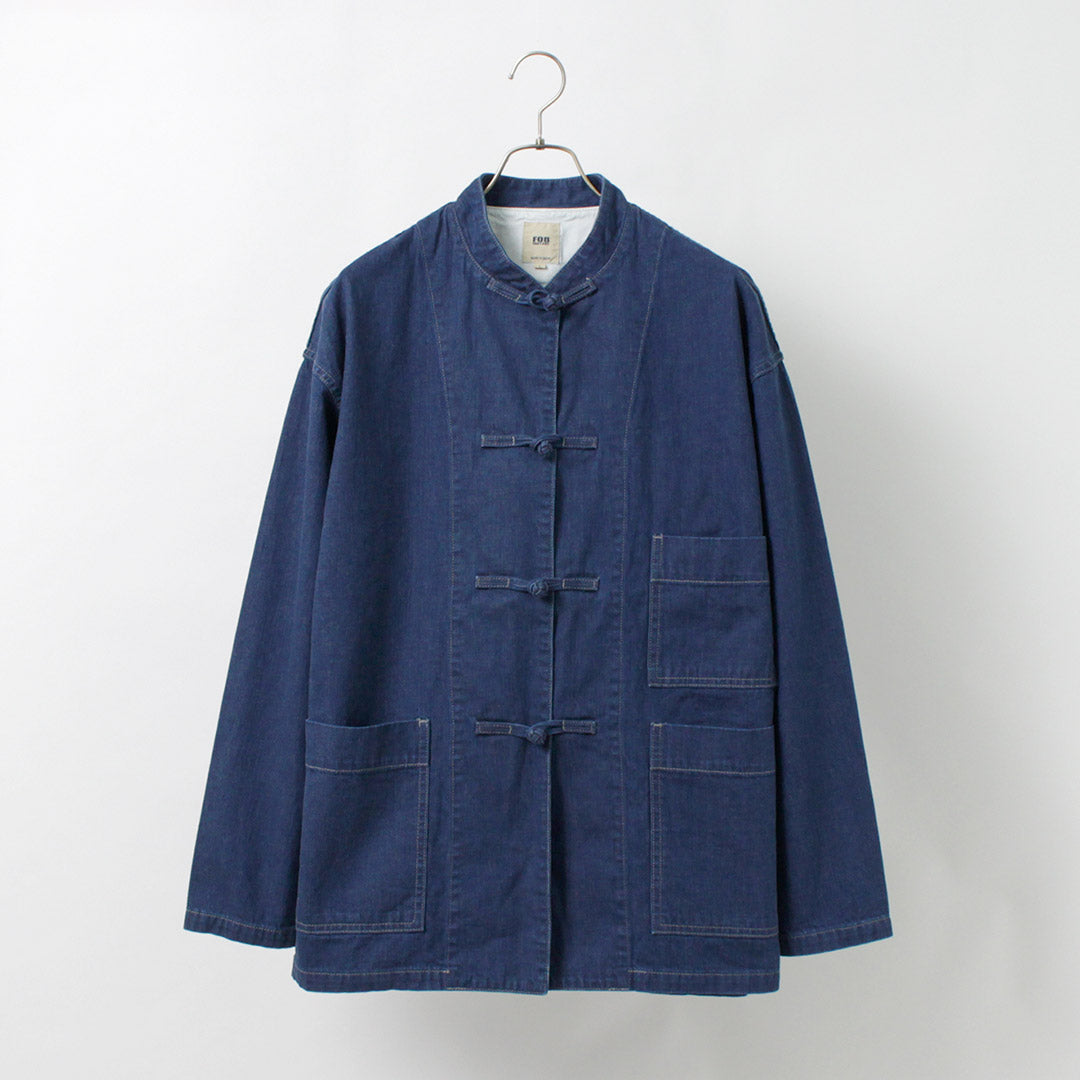 FOB工廠 / F2435牛仔布功夫夾克