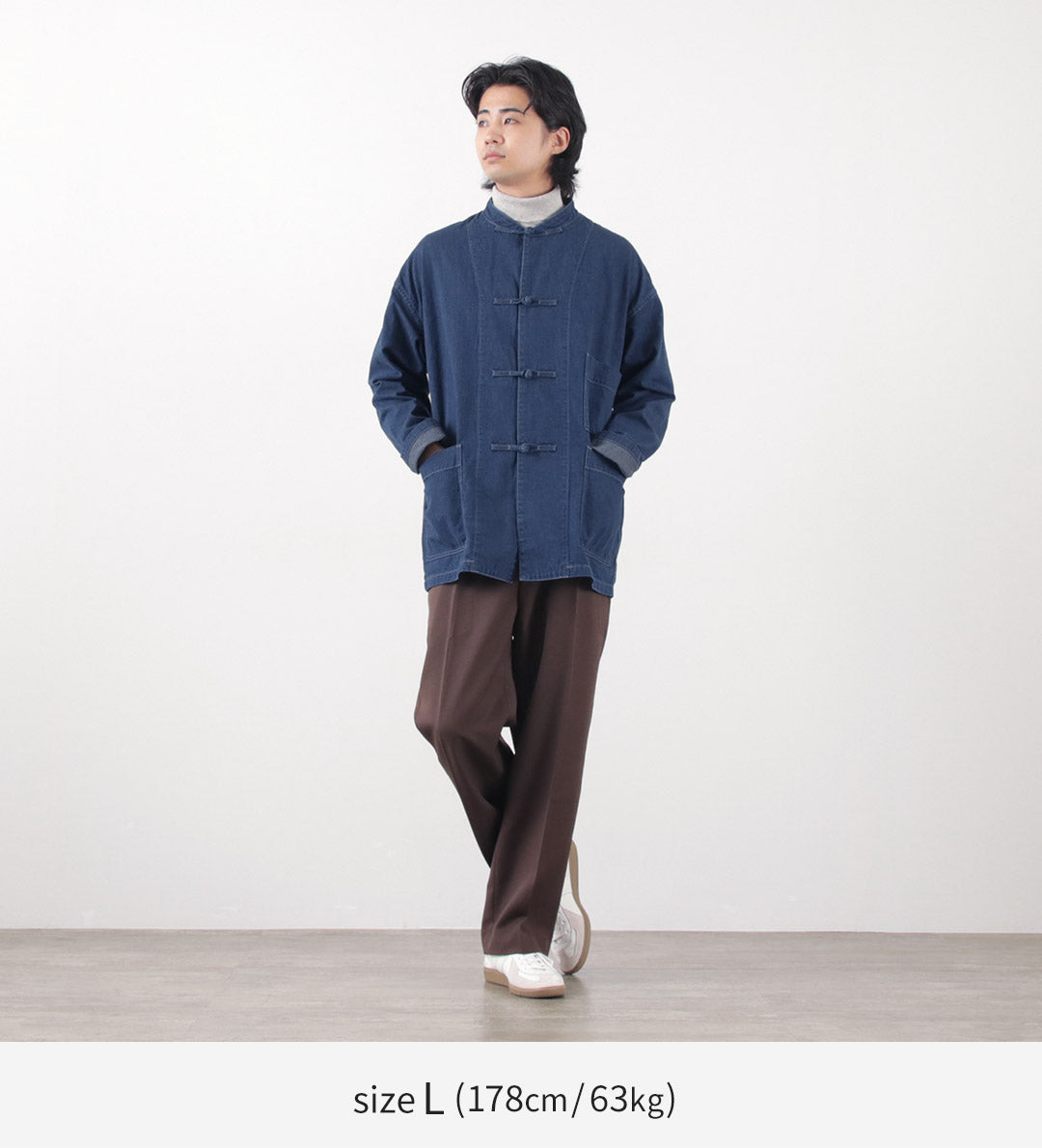 FOB工廠 / F2435牛仔布功夫夾克