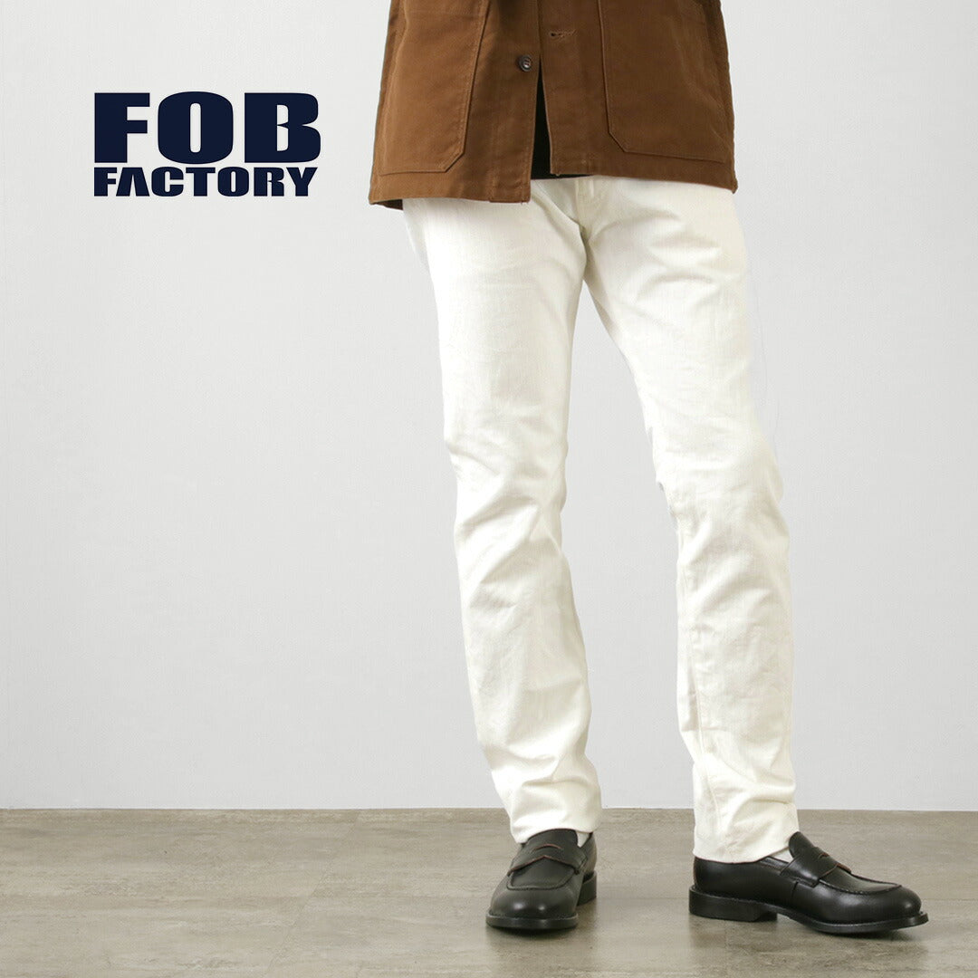 FOB FACTORY / F1153 60 Twill White Denim Pants