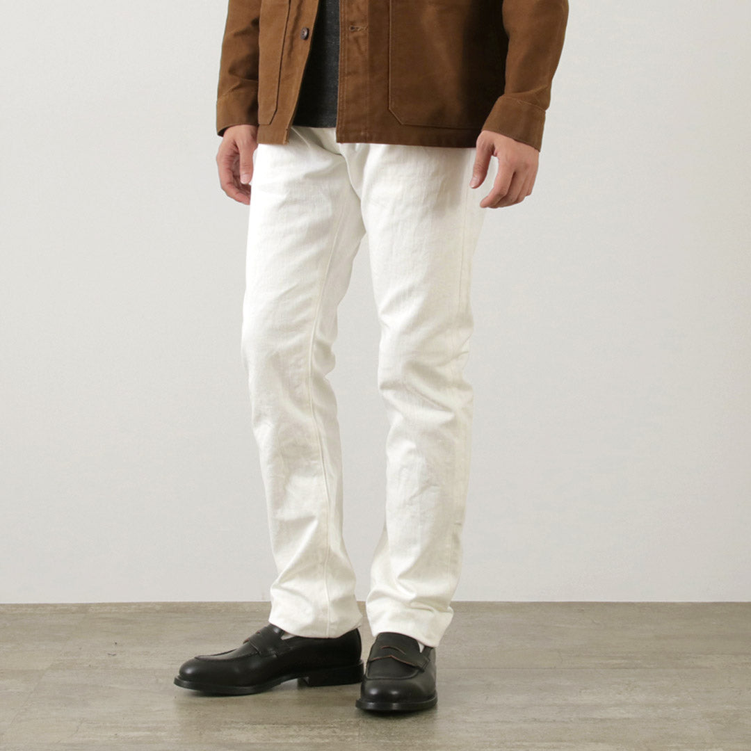 FOB FACTORY / F1153 60 Twill White Denim Pants