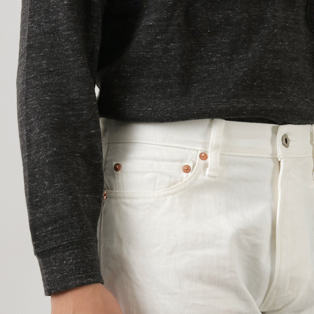 FOB FACTORY / F1153 60 Twill White Denim Pants